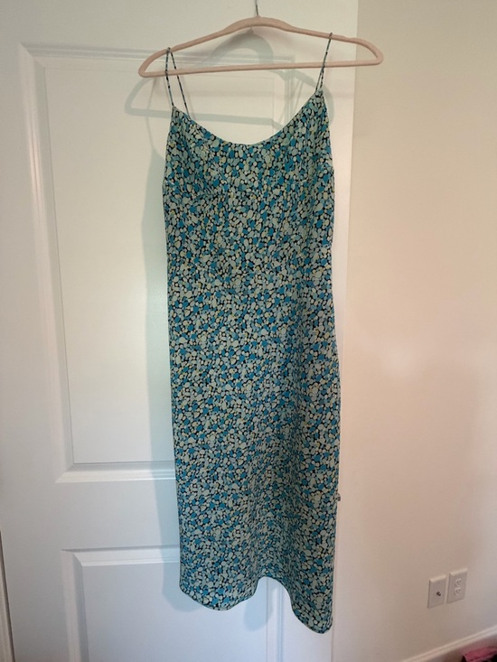 Express Dresses & Skirts - Vintage Y2k Express Blue Floral Midi Slip Skirt